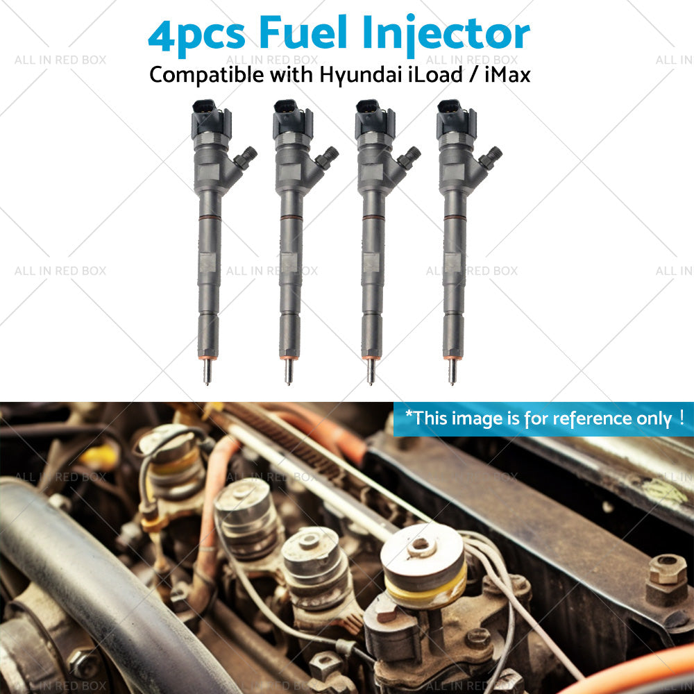 4PCS Fuel Injector Suitable for Hyundai iLoad   iMax 0445110275 33800-4A500