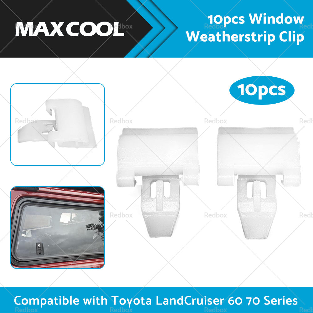 10x Window Weatherstrip Exterior Clip Suitable For Toyota LandCruiser 60 70