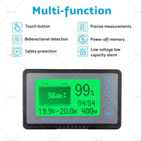 350A MAX 500A LCD Alarm Tester Capacity Display Lithium Battery Monitor Caravan