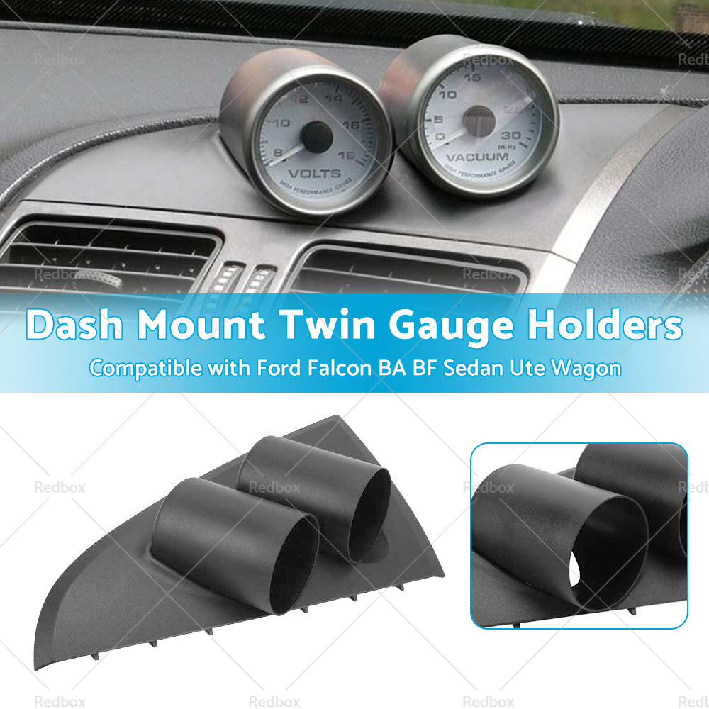 Suitable For Ford Falcon BA BF Dash Mount Twin Gauge 52mm Holder Custom Designed