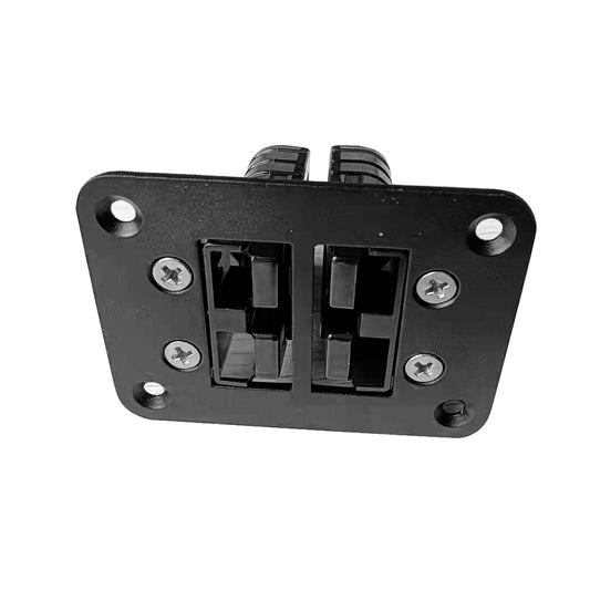 Dual Twin Aluminum Flush Mount Plate Panel Suitable For Anderson Style Plug 50A
