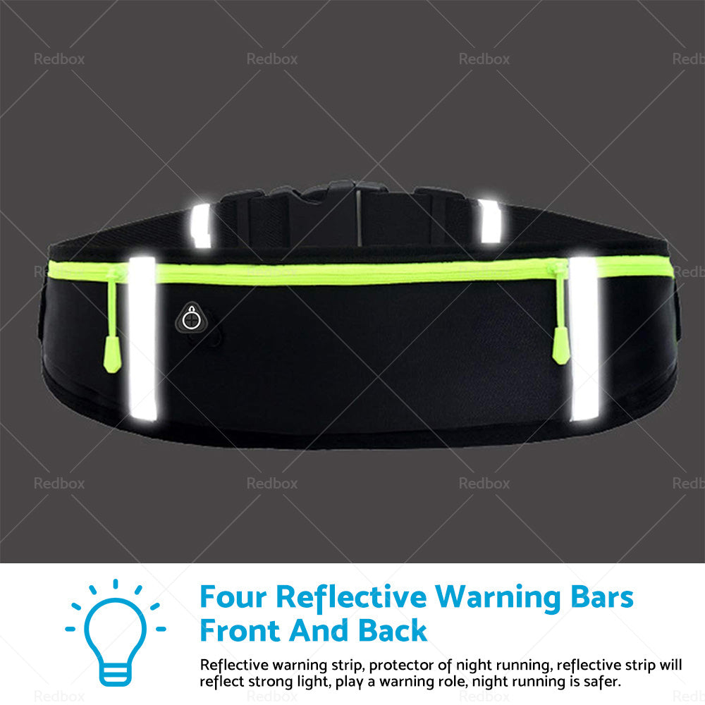 Waterproof Running Hiking Sport Bum Bag Travel Money Phone Belt Waist Zip Pouch