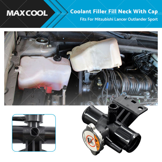 Radiator Coolant Filler Fill Neck With Cap For Mitsubishi Lancer Outlander Sport