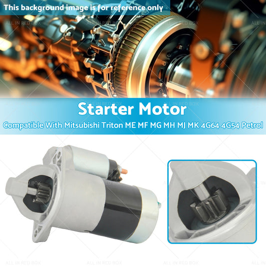 Starter Motor Suitable For Mitsubishi Triton Petrol ME MF MG MH MJ MK 1986-2006