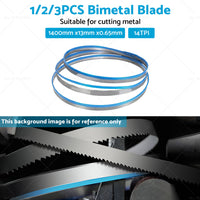 BI Metal Bimetal Band Saw Bandsaw Blade 1400mm x13mm x 14 TPI For Metal Cutting