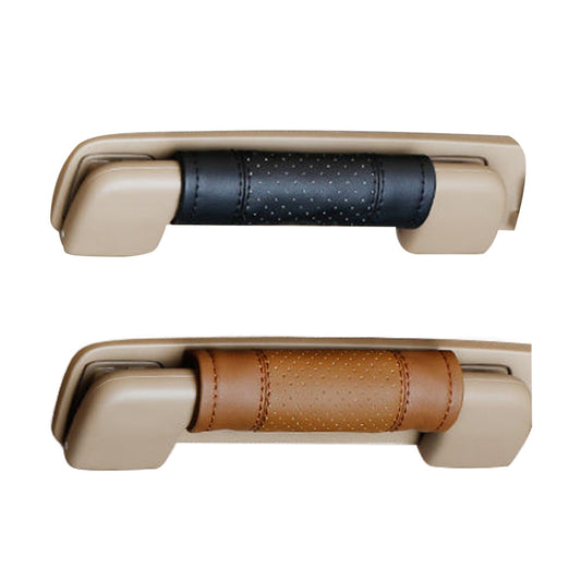 2pcs Universal Car Accessories Faux Leather Door Handle Cover Soft Car Handle