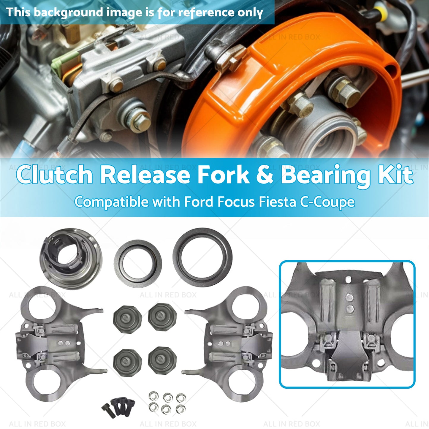 Suitable for Ford Fiesta Focus 12-19 DCT250 DPS6 Clutch Release Fork and Bearing Kit