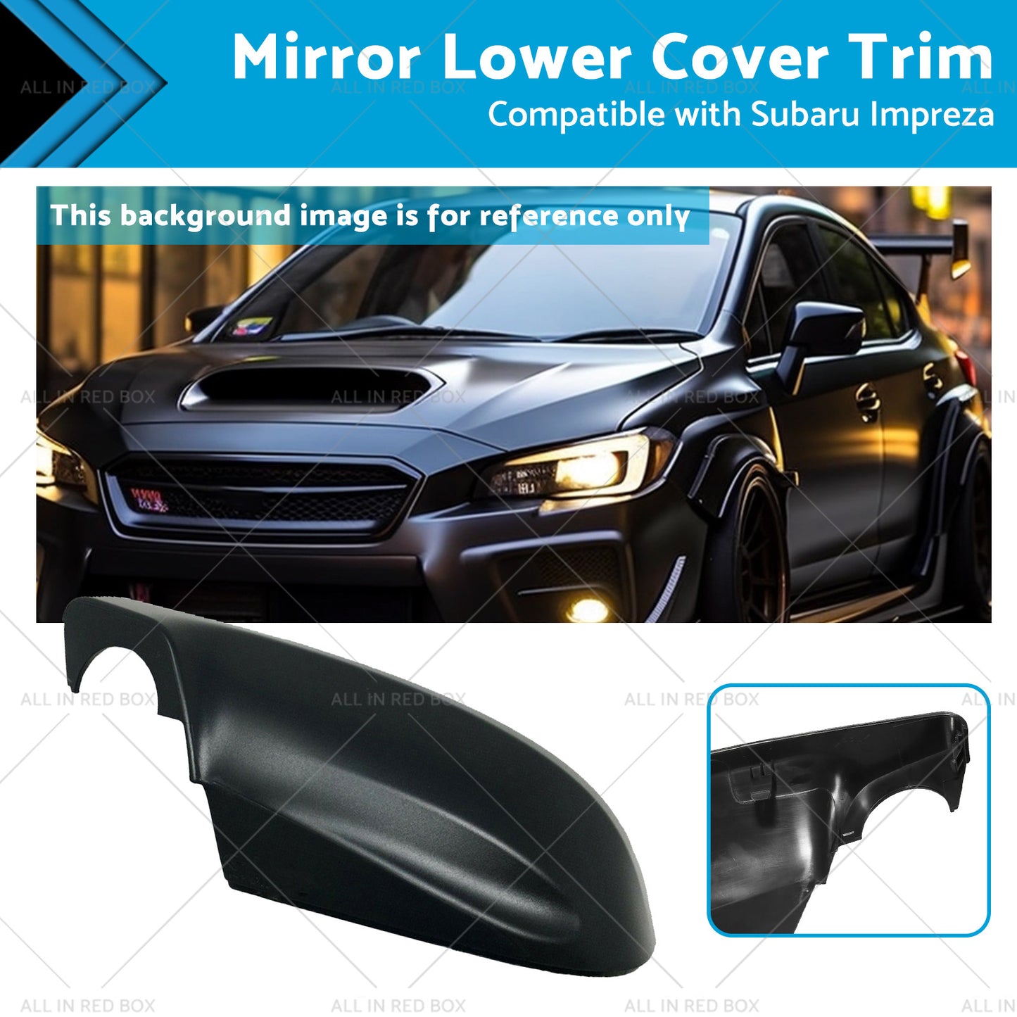 Mirror Lower Cover Trim Suitablefor 16-23 Subaru Impreza Forester Outback XV G5X