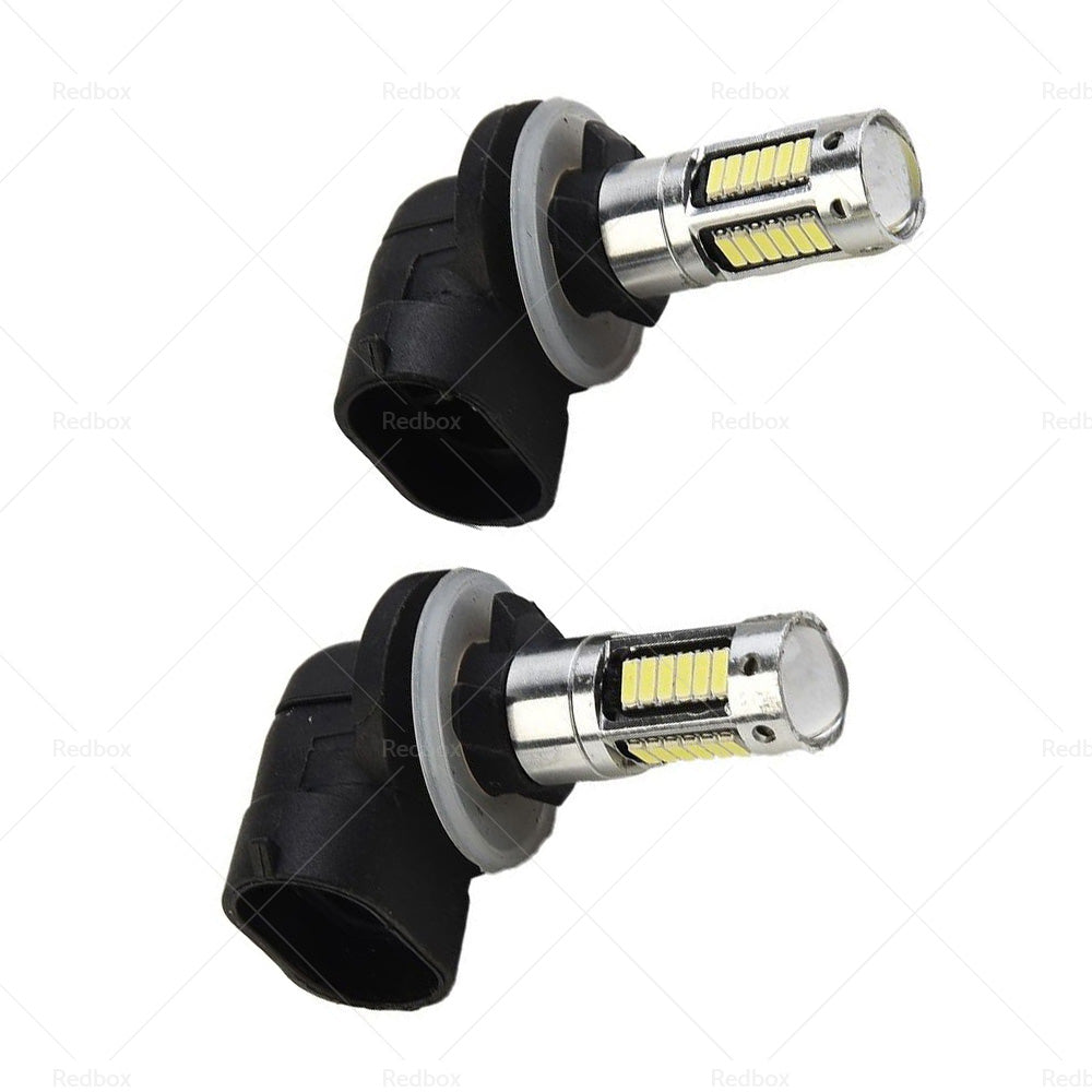 2x 881 H27 Extremely Bright 30W 6000K White LED Car SUV Fog Light Bulb DRL Lamp