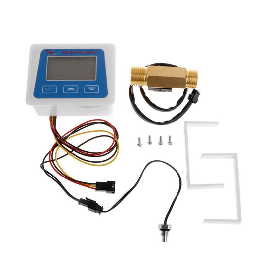 Digital LED Turbine Gauge Suitable For Kerosene, Fuel & Water Flow – 1″ or 2″ Sensor Meter