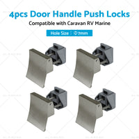 4PCS Square Shape Handle Push Locks Suitable for Caravan RV Marine Latch Knob