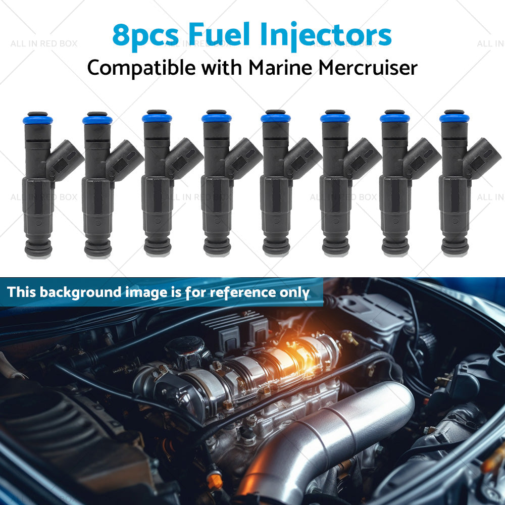 8X Fuel Injectors Suitable for Marine Mercruiser V8 MPI 5. 7 4. 3 5. 0 350 Mag