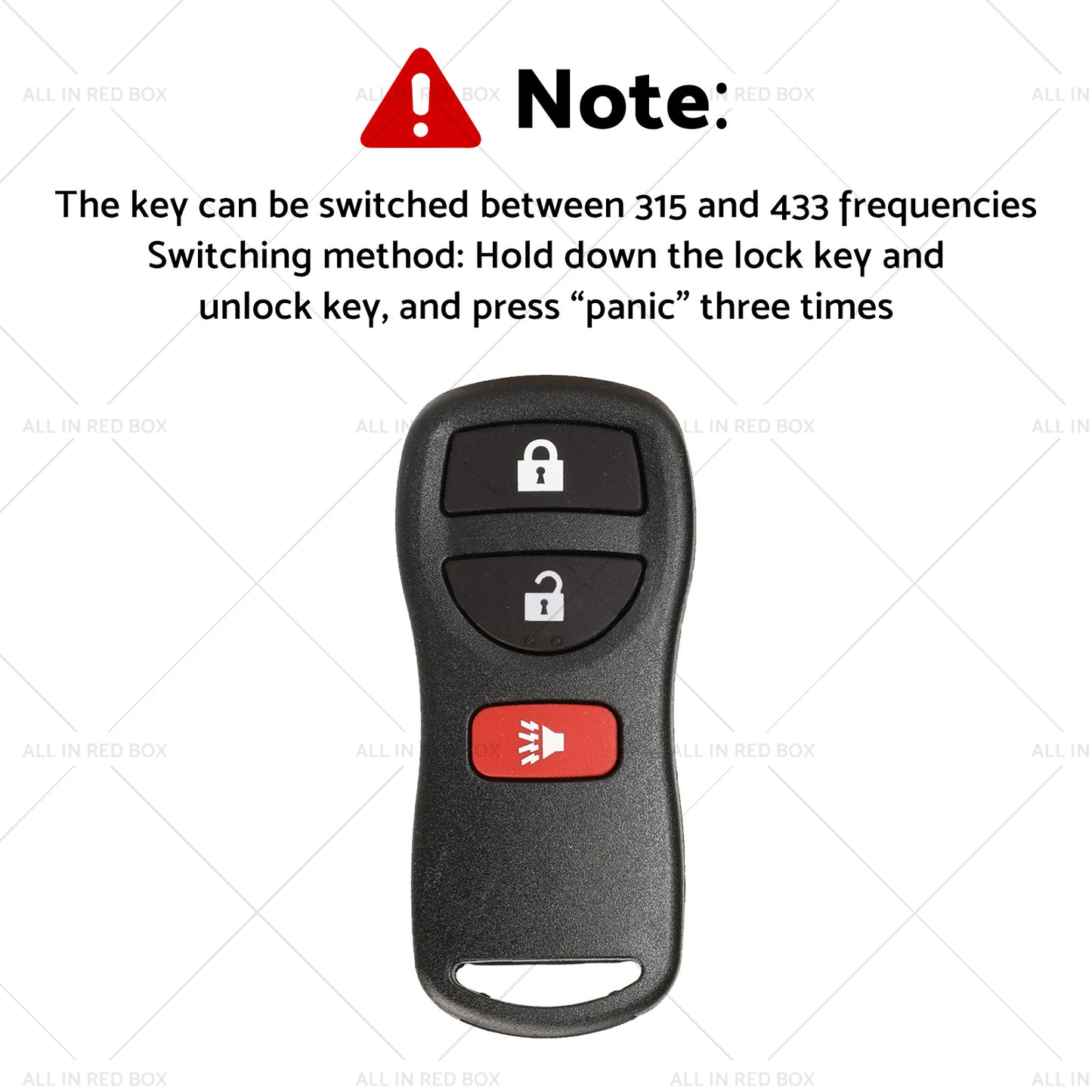 Remote Flip Car Key Suitable for Nissan X-Trail T30 02-07 433MHz Replacement