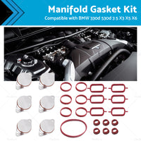 11617800585 Manifold Gasket Swirl Flap Kit Suitable for BMW 3 5 Series X3 X5 X6