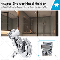 1/2PCS Adjustable Bracket Suction Shower Head Handset Holder Bathroom Wall Mount