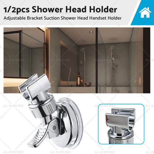 1/2PCS Adjustable Bracket Suction Shower Head Handset Holder Bathroom Wall Mount