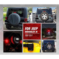 Smoked Black LED Tail Lights Rear Lamp Fits for Jeep Wrangler JK 2007-2017