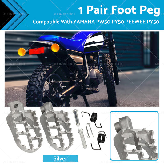 Foot Pegs Footpegs Suitable For Yamaha TW200 PW50 PW80 Peewee Pit Dirt Bikes