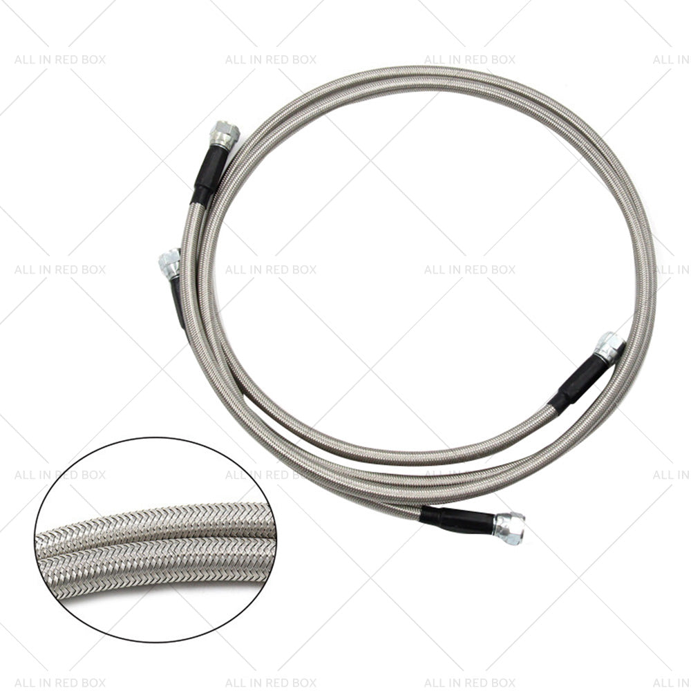 Stainless Steel Braided Transmission Cooler Hose Fitting Kit For 700R4 TH350 400