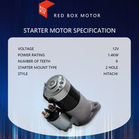 Starter Motor For Nissan Patrol GQ Y60 GU Y61 TB42 TB45 TB48 4. 2L 4. 5L Petrol