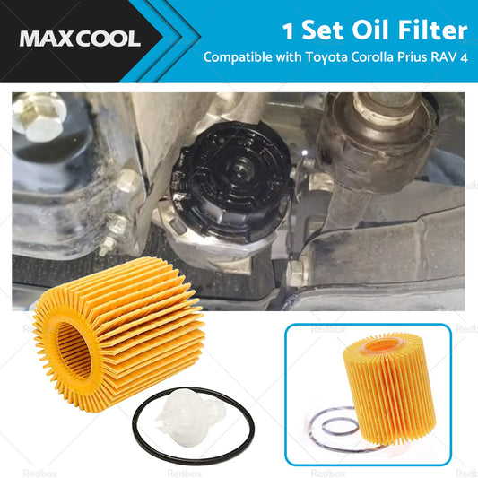 1 Set Oil Filter Suitable for Toyota Corolla ZRE152 ZRE172 ZRE182 RAV4 Prius