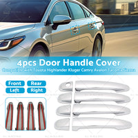 4PCS Door Handle Cover Suitable For Toyota Highlander Kluger Camry Avalon Tacoma