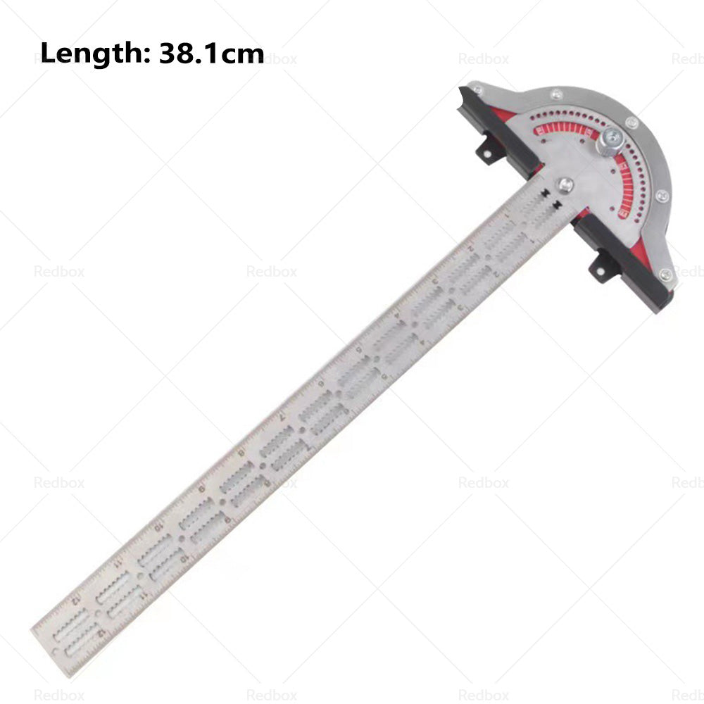 Woodworkers Edge-Rule Adjustable Protractor Angle Finder Stainless Steel Caliper