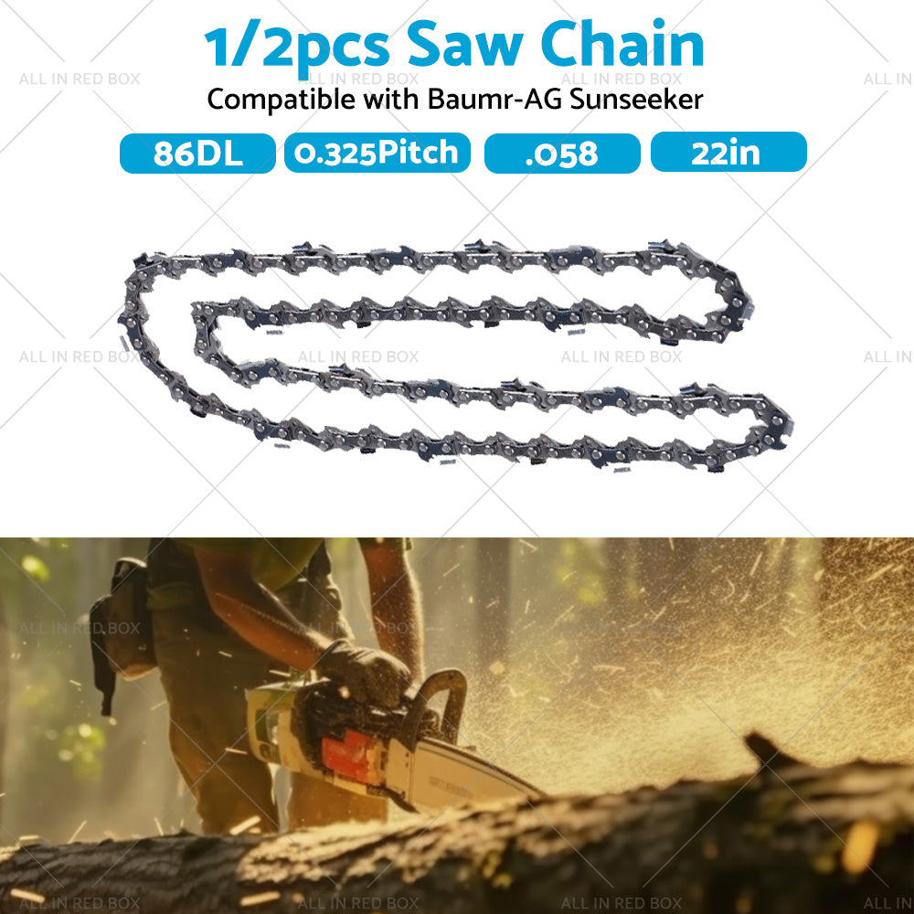 22  Chainsaw Chain 22inch 0. 325 . 058 86DL Suitable for Baumr-AG Sunseeker