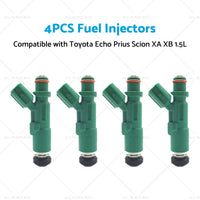 4PCS Fuel Injectors Suitable for Scion XA XB 1. 5L Toyota Echo Prius 1. 5L 00-09