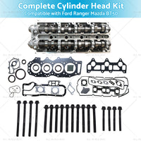 Cylinder Head  and  Gasket  and  Cylinder Head Bolt Suitable for Ford Ranger Mazda BT-50