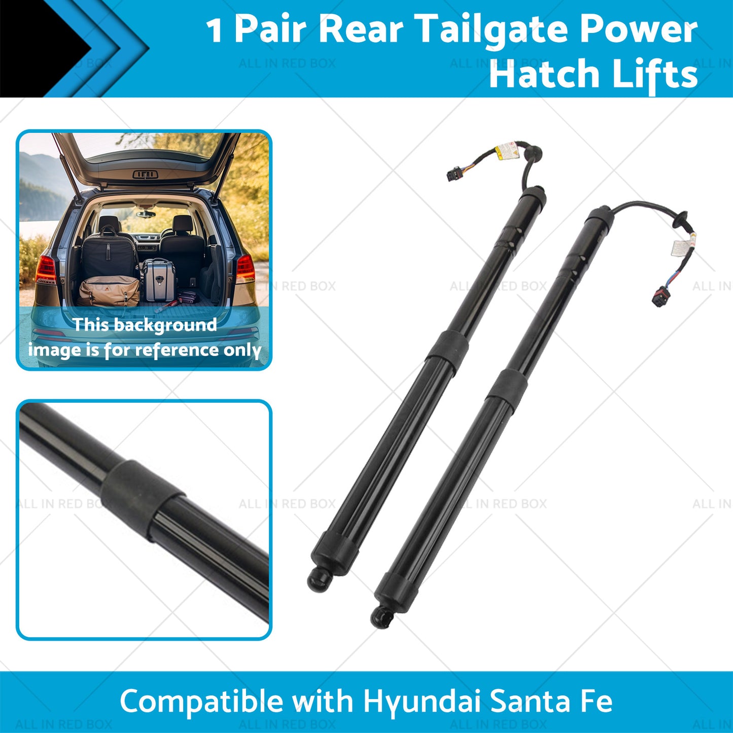 2x Rear Tailgate Power Hatch Lifts Suitable for Hyundai Santa Fe 81771B8100