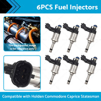 6PCS Fuel Injector Suitable For Holden Commodore VE Caprice WM 3. 6L V6 12632255