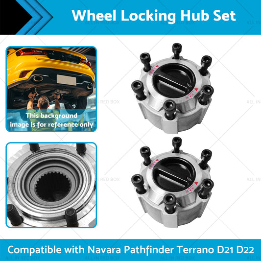 Wheel Locking Hub Set Suitable for 90-16 Navara Pathfinder Terrano D21 D22