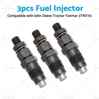 3x Fuel Injector For John Deere Tractor Yanmar 3TNV70 3TNV88 3YM30 119515-53001