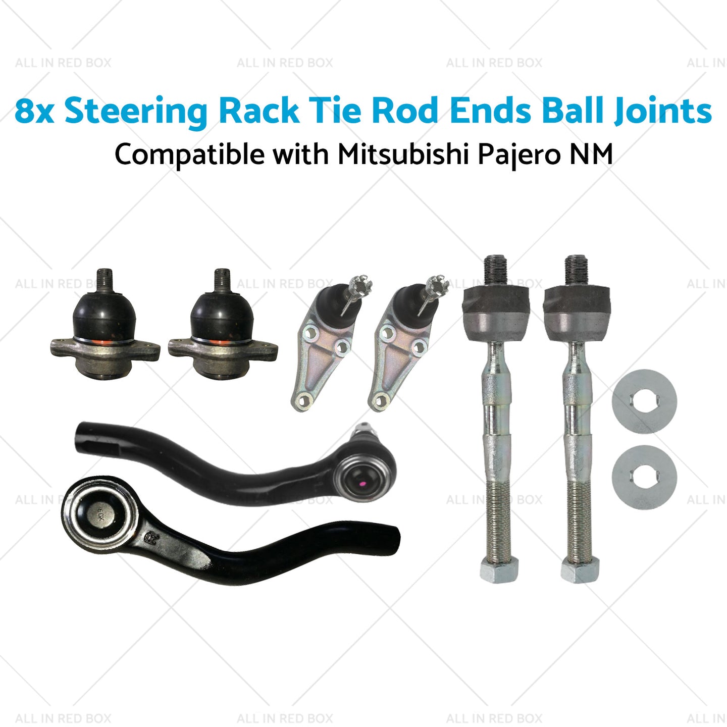 {{ 8x Steering Rack Tie Rod Ends Ball Joints Suitable for  Mitsubishi Pajero NM }} - Buy Car Parts Online at {{ Kaka Auto Parts }}.
