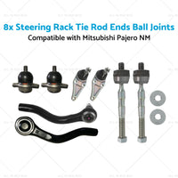 {{ 8x Steering Rack Tie Rod Ends Ball Joints Suitable for  Mitsubishi Pajero NM }} - Buy Car Parts Online at {{ Kaka Auto Parts }}.