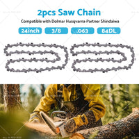 2PCS 24inch 3 8 063 84DL Chainsaw Chain Suitable for BAUMR-AG SX82 SX92 Husqvarna