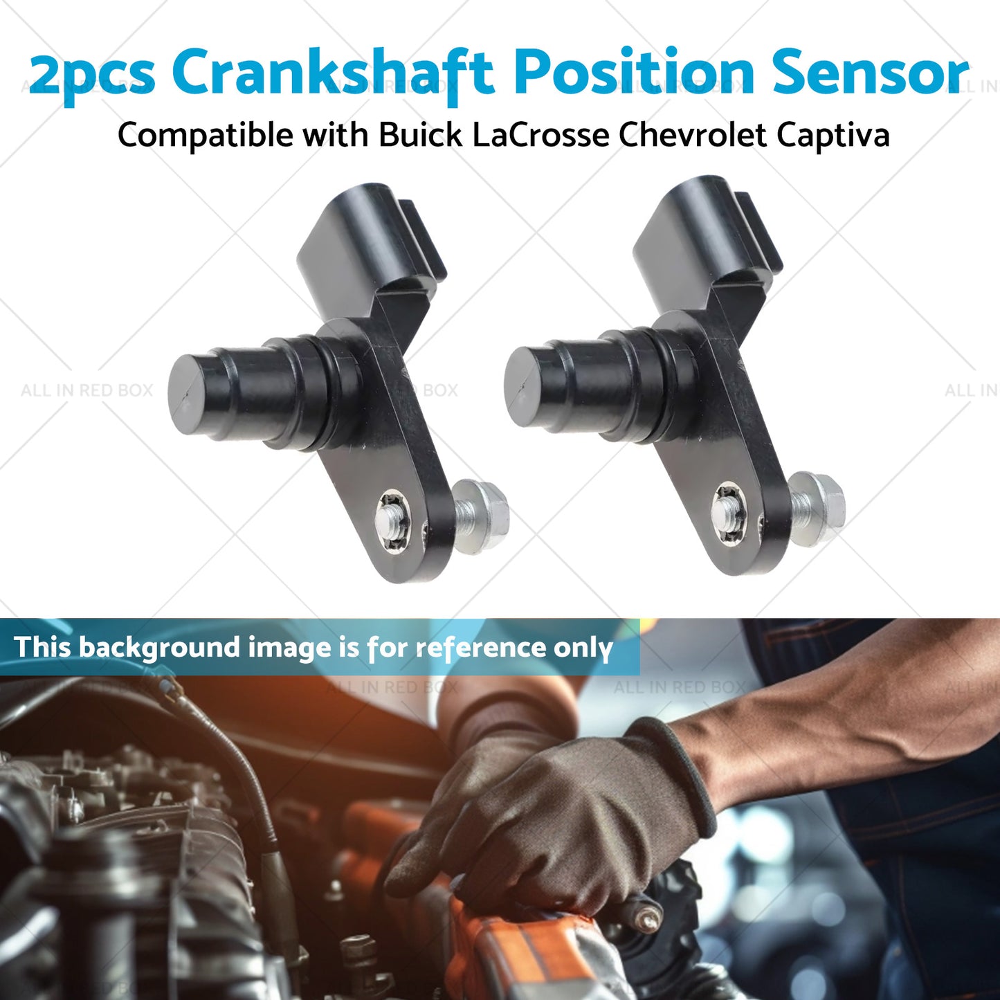 2x Camshaft Position Sensor Suitable for Chevrolet Equinox Captiva GMC 12577245