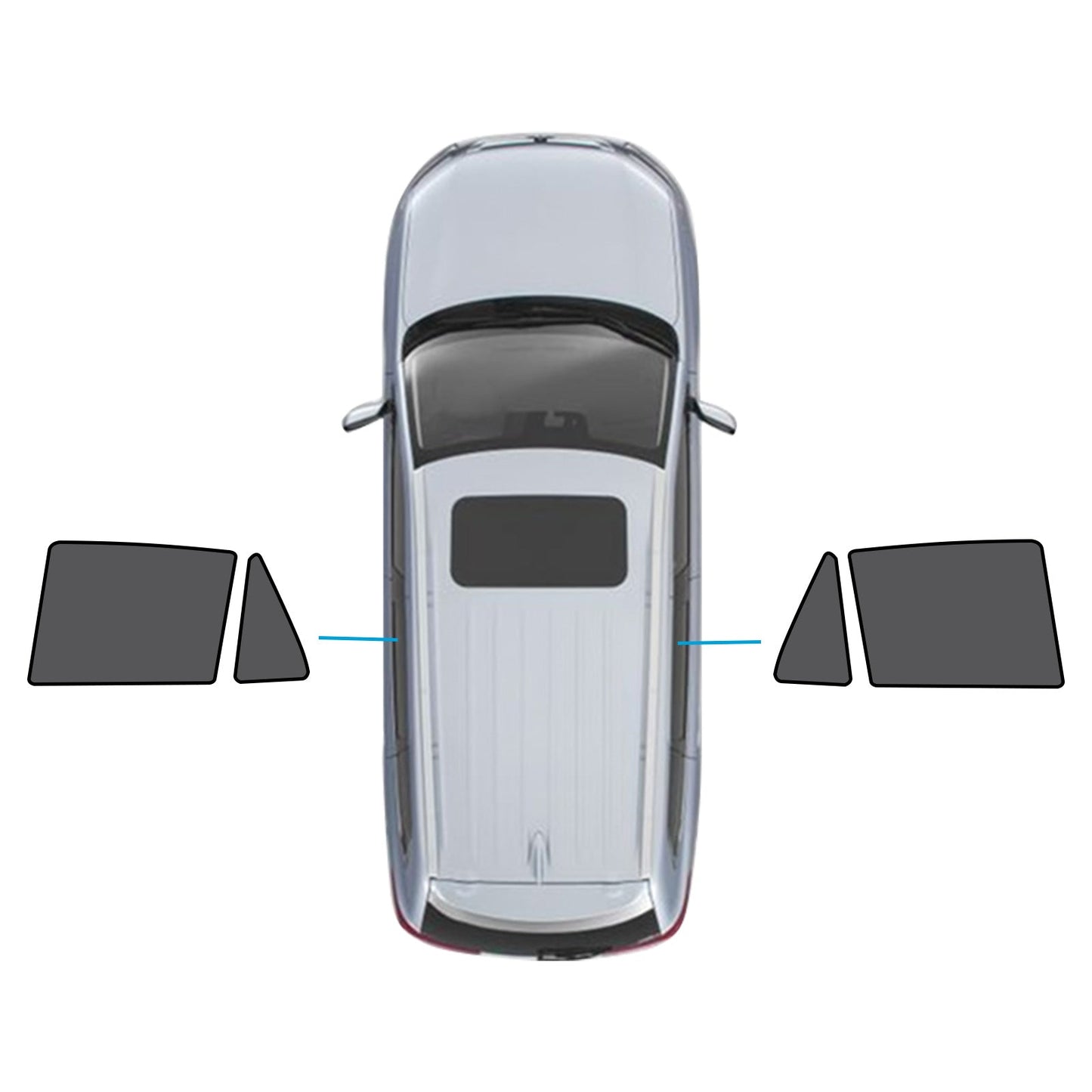 Car Window Magnetic Mesh Sun Shade Suitable For BMW X5 E70 2006-2013