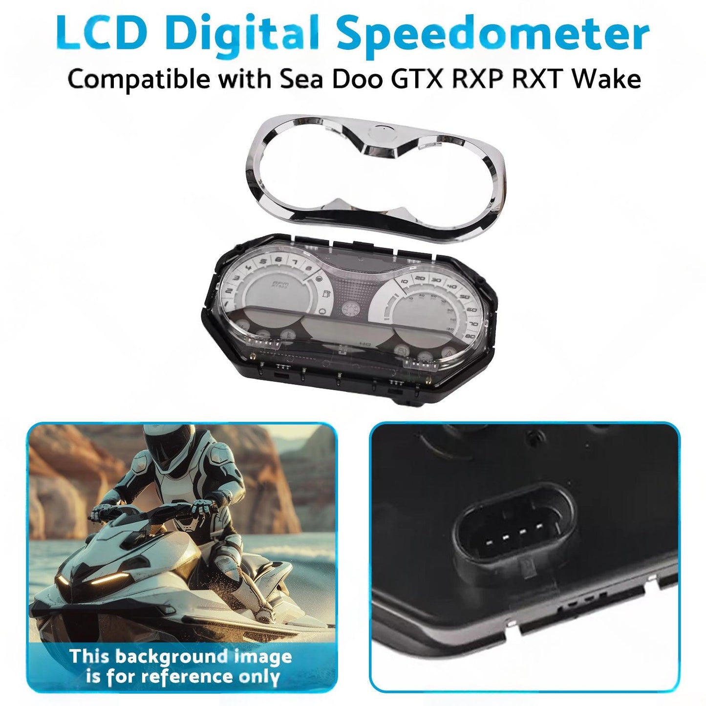278002270 LCD Digital Speedometer Suitable for Sea Doo GTX RXP RXT Wake 06-11