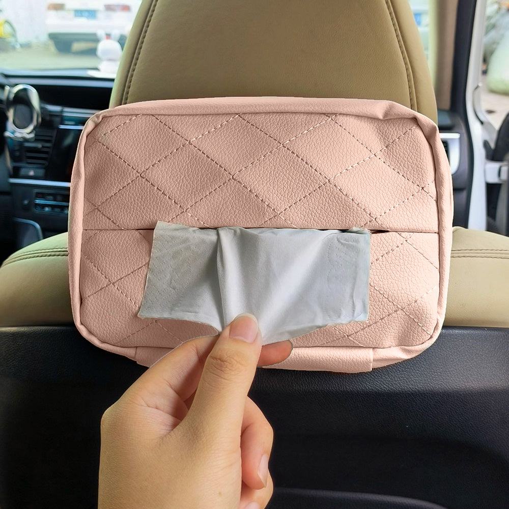 Car Tissue Holder 120 Tissues Box Cover Backseat Extra Large Tissue Organization