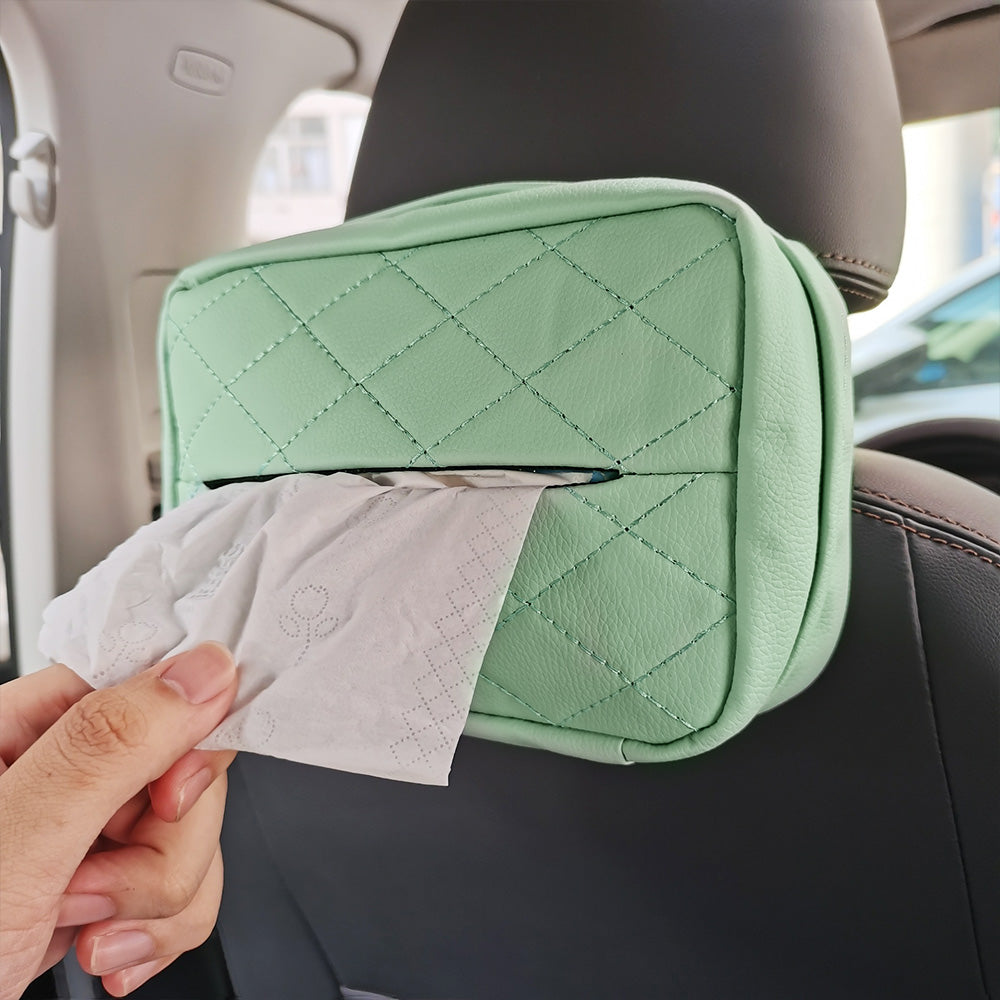 Car Tissue Holder 120 Tissues Box Cover Backseat Extra Large Tissue Organization