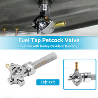 22mm Fuel Tap Petcock Valve Left Outlet Suitable For Bad Boy Blackline