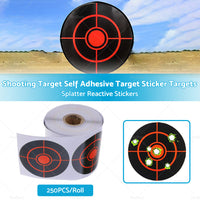 Shooting Target Self Adhesive Target Sticker Targets Splatter Reactive 250X or Roll