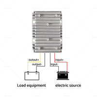 Waterproof DC 12V to DC 48V 8A Step-Up Booster Power Converter Regulator