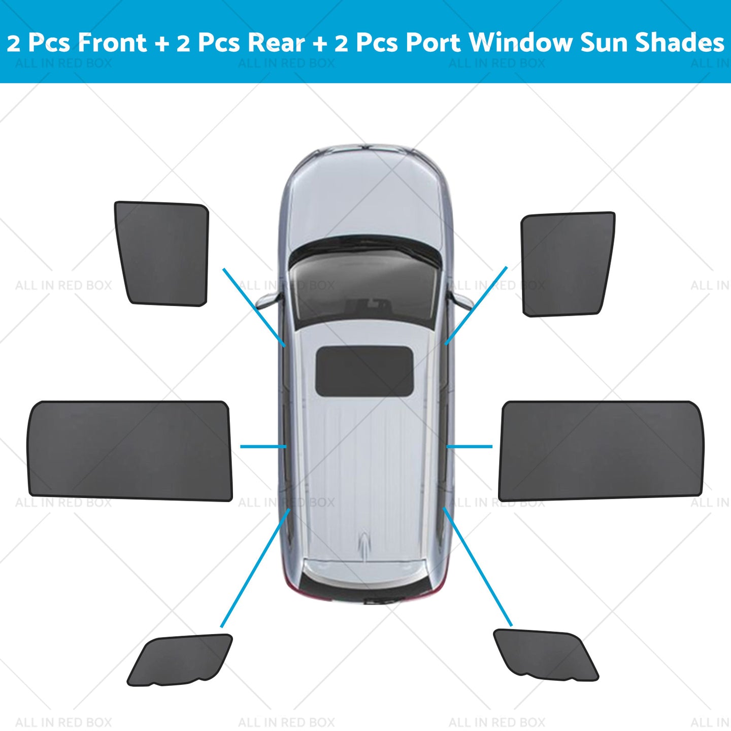 {{ Front Rear Port Window Magnetic Sun Shade Suitable for Kia Carnival KA4 20-23 }} - Buy Car Parts Online at {{ Kaka Auto Parts }}.