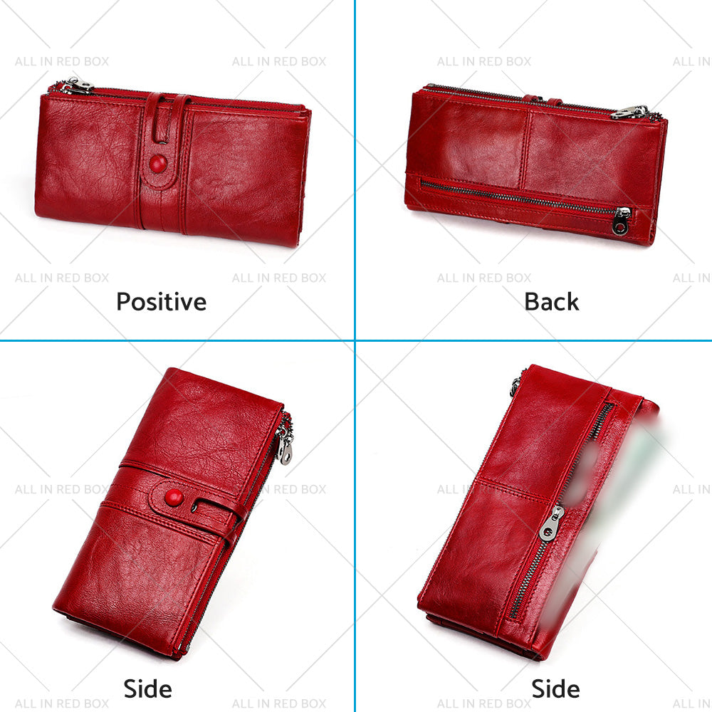 Women Ladies Leather Phone Wallet Clutch Purse Card Cash Coin Holder