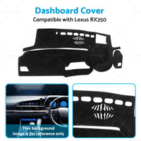 Non-Slip Dash Mat Suitable For Lexus RX RX350 2021-2022 With HUD Dashboard Cover