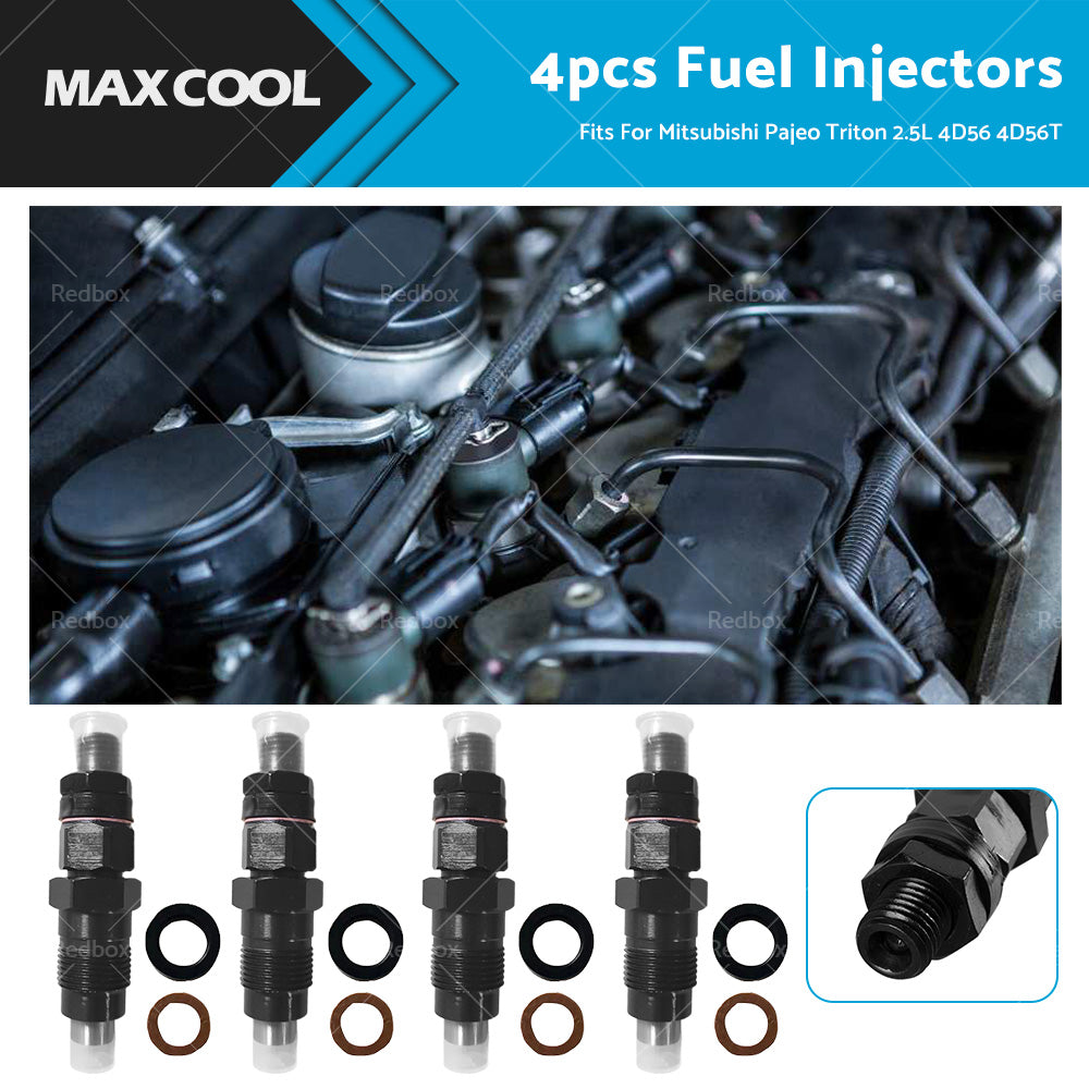 4PCS Diesel Fuel Injectors Suitable For Mitsubishi Pajero Triton 2. 5L 4D56 4D56T