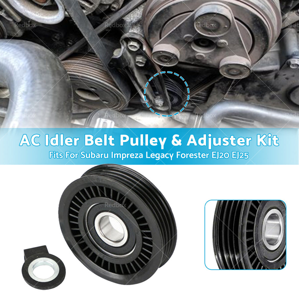 AC Idler Belt Pulley  and  Adjuster Kit for Subaru Impreza Legacy Forester EJ20 EJ25